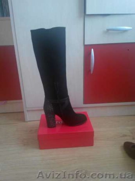 Сапоги женские демисезонные из натурального замша - <ro>Изображение</ro><ru>Изображение</ru> #4, <ru>Объявление</ru> #1396453